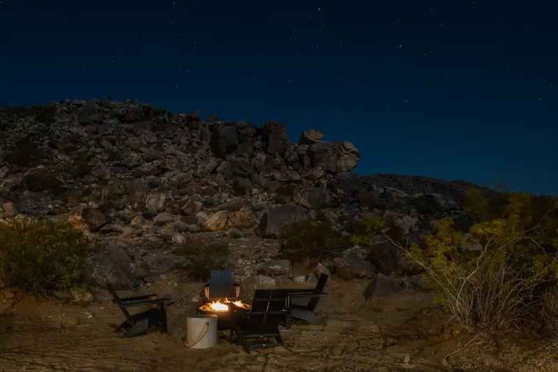 Backyard: Stargazing from the fire pit